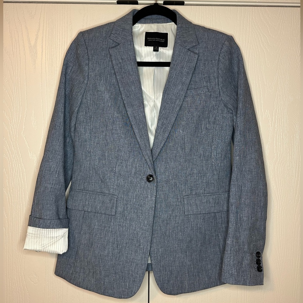 Banana Republic Womens Long and Lean Blazer Size 4
